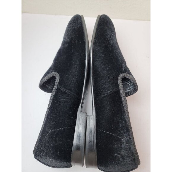 Tallia Enrico Men Black Velvet Slip-On Loafers Size 8.5 - Picture 5 of 10